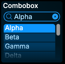 Combobox card