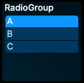 Radio group card